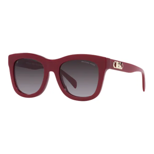 MICHAEL KORS Irregular Shape Sunglasses Women's Dark Red