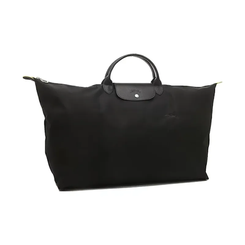 LONGCHAMP Le Pliage Green Canvas Handbag Travel Bag Extra Large Unisex Black-1