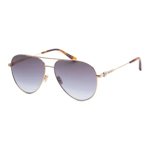 Jimmy Choo Metal Aviator Sunglasses Women's Gold