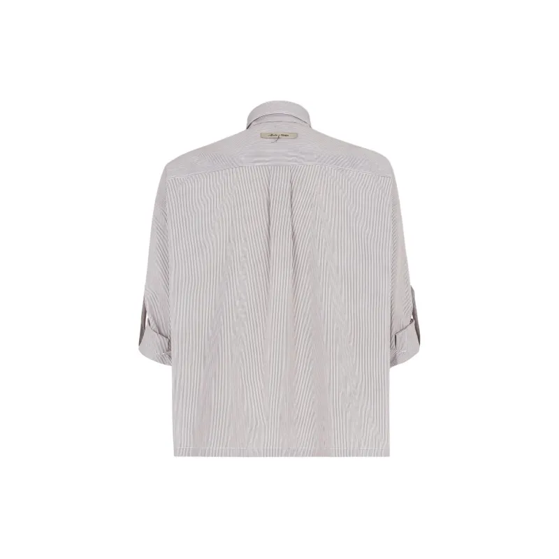 FENDI Shirts Men Brown-2
