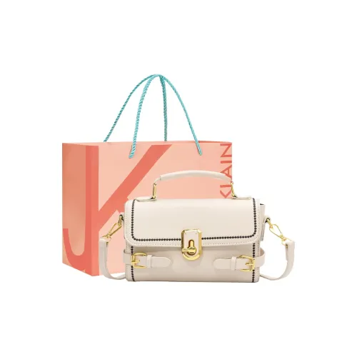 JANE KLAIN PU Small Square Bag Crossbody Handbag Small Size Women's White/Black
