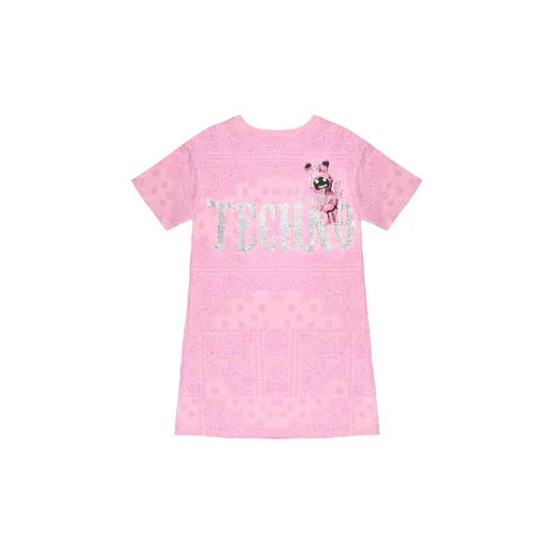 TCH Short Sleeved Dresses Women's Pink-1