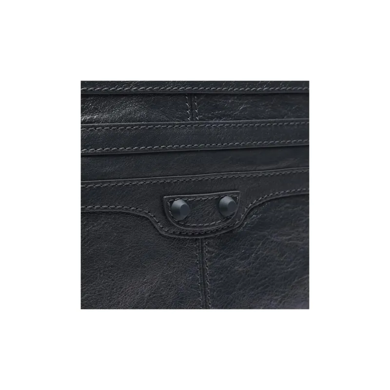 Balenciaga Sheepskin Clutch Men's Dark Gray-4