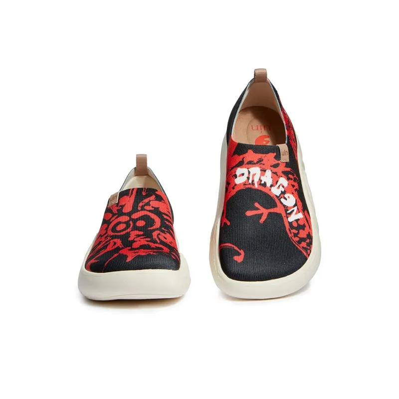 U.IN Painted Travel Shoes Year Of The Dragon TT Low-Top Casual Shoes Men's-15