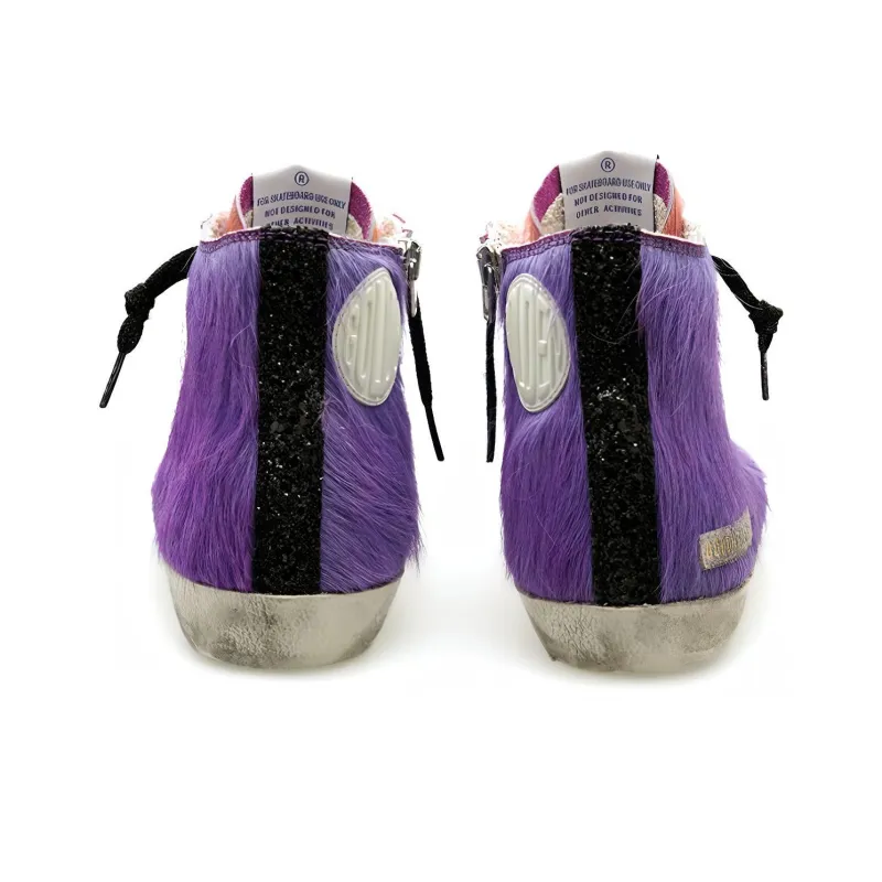 Golden Goose Francy Stylish Skateboarding Shoes Men's Light Purple-3