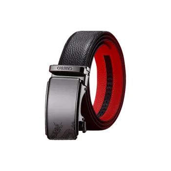 CARTELO Top Grain Cow Leather Belts Men's Width 3.5CM