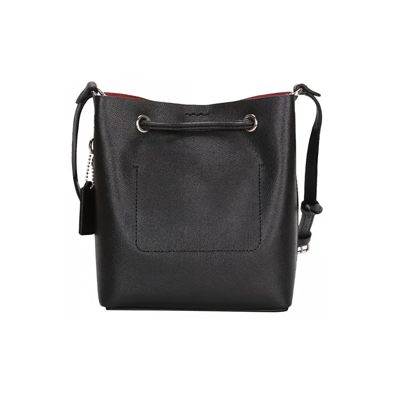COACH Lena Leather Bucket Bags Crossbody Bag, Shoulder Bag Women's Black-1