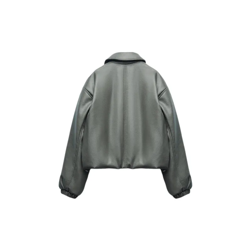 ZARA Jackets Coats Women's Lake Green-1