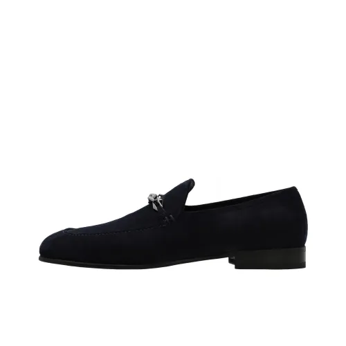 Jimmy Choo Marti Reverse Ova Suede Loafers