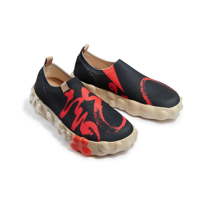 U.IN Painted Travel Shoes Year Of The Dragon TT Low-Top Casual Shoes Men's-37