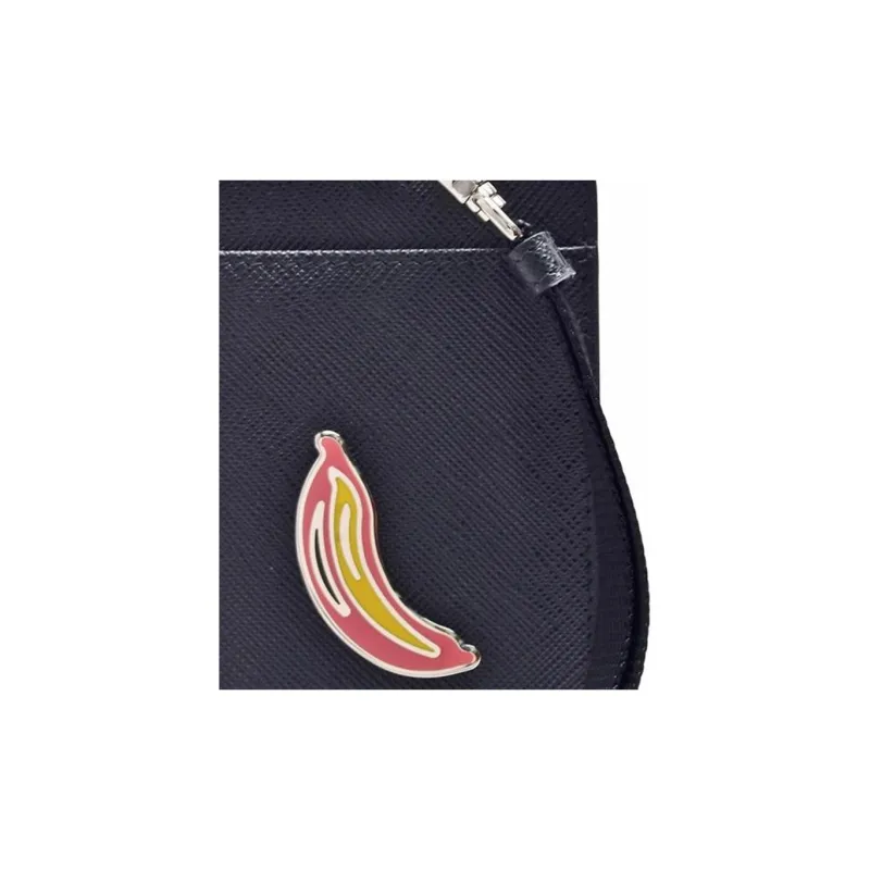 PRADA Scratch-Resistant Cow Leather Business Card Holder Card Case Women's Black-2