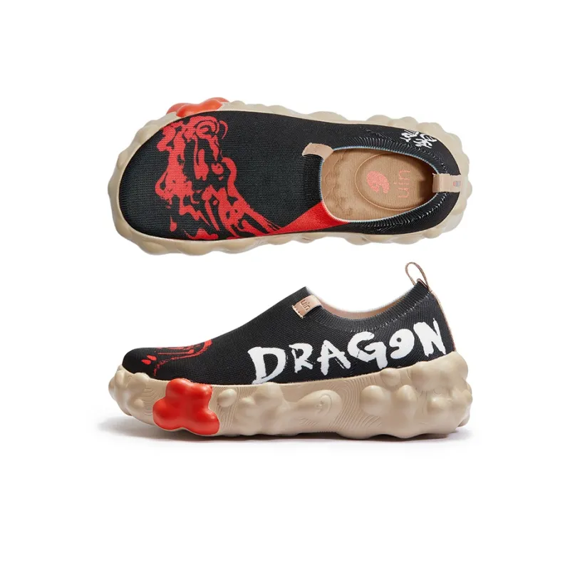 U.IN Painted Travel Shoes Year Of The Dragon TT Low-Top Casual Shoes Men's-31