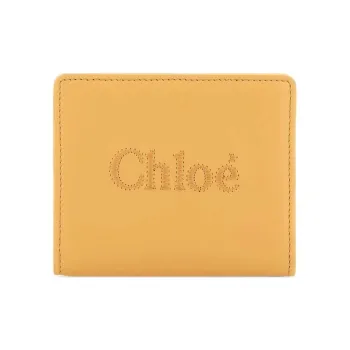 Chloe Calfskin Wallet Women's Yellow