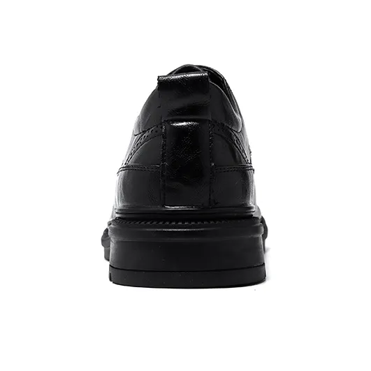 Poitulas Dress Shoes Men Low Top Black-4