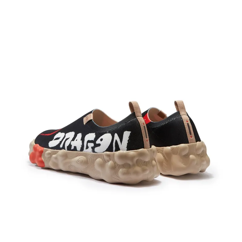 U.IN Painted Travel Shoes Year Of The Dragon TT Low-Top Casual Shoes Men's-40