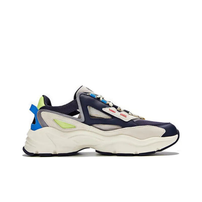 361° Cushioned Slip-Resistant Low-Top Chunky Sneakers Men's Dark Blue-1