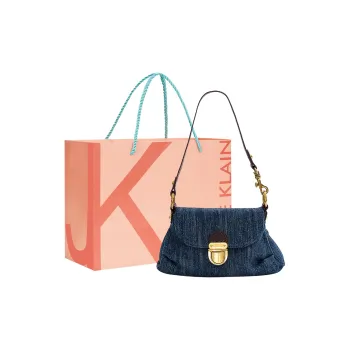JANE KLAIN Denim Shoulder Bag Women's Navy