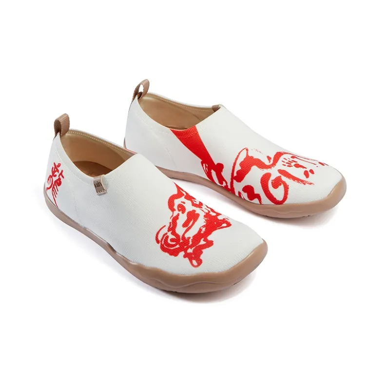 U.IN Painted Travel Shoes-Year Of The Dragon Collection Breathable Low-Top Casual Shoes Men's-2