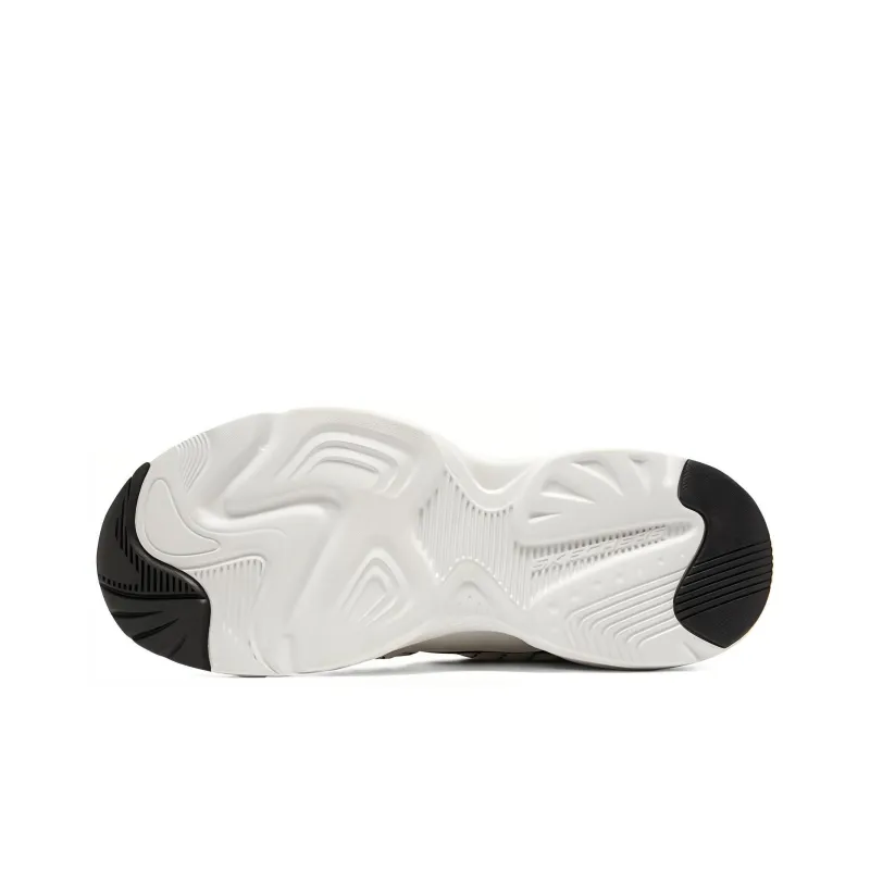 Skechers Stamina Airy Waffle Bear Wear resistant And Lightweight Low Top Chunky Sneakers Men's White Black-4