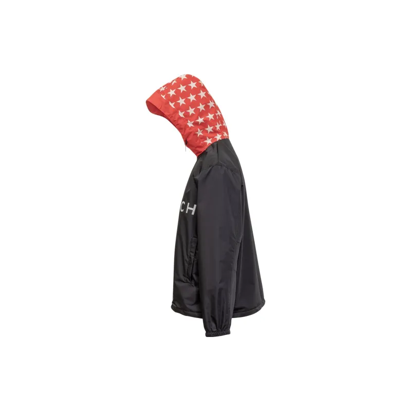 Givenchy Logo Printed Hooded Windbreaker-2