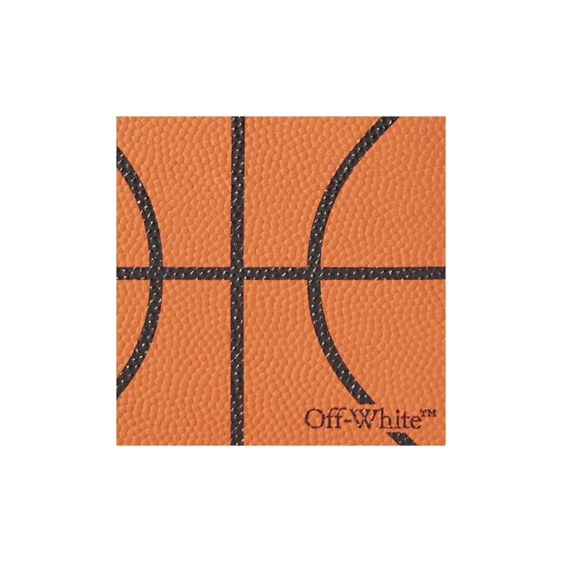 OFF WHITE Basketball Classic Bifold Wallet Orange-3