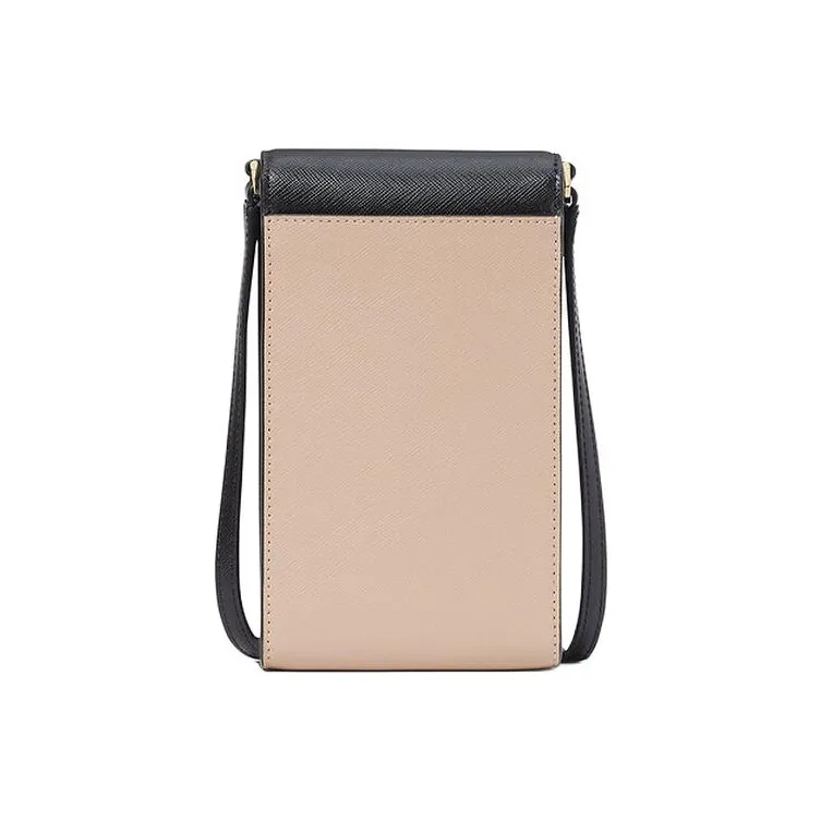 Kate Spade Saffiano Leather Cell Phone Pouch, Shoulder Bag, Crossbody Bag Unisex More Roasting Hazelnut-2