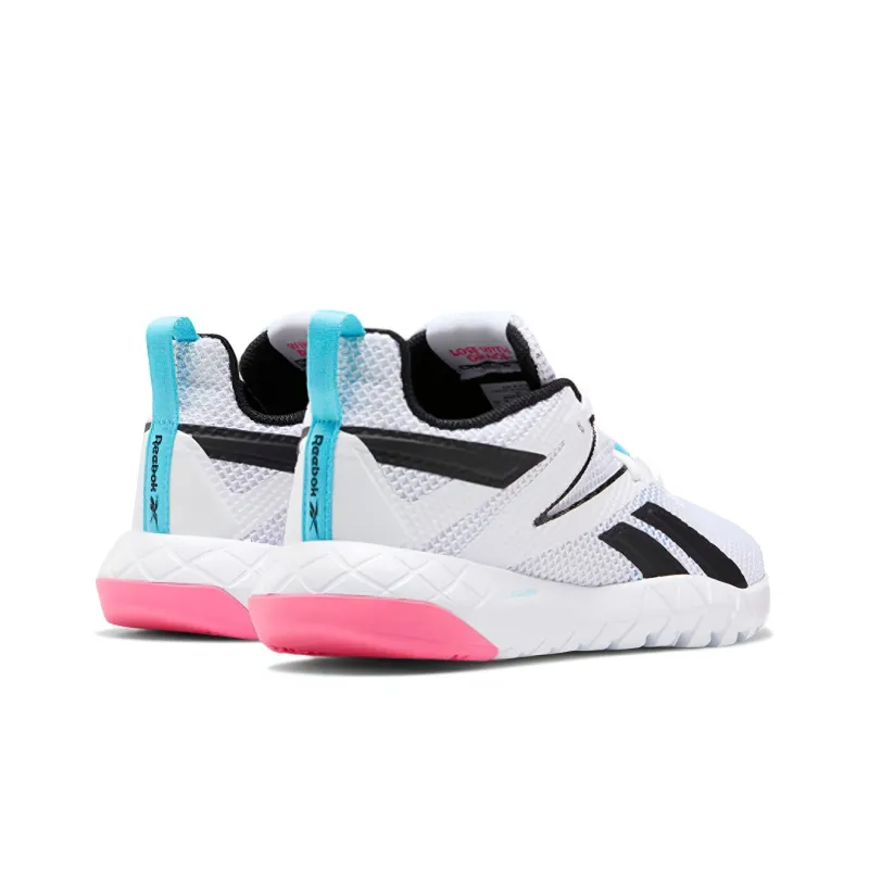 Reebok Women's Mega Flexagon 'White Neon Blue' Women's-3