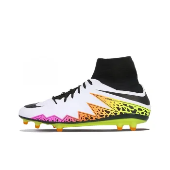 Nike FG Rubber Long Studs Cushioning Anti-Slip And Wear-Resistant Soccer Shoes Men's White