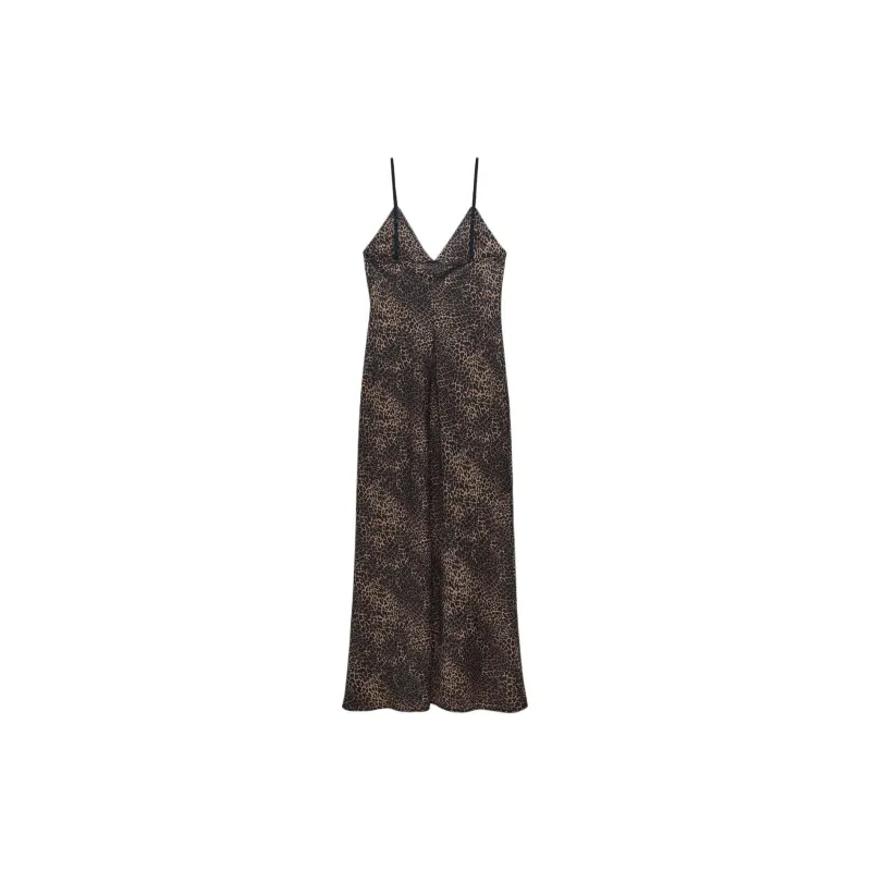 ZARA Slip Dresses Women's Leopard Print-1