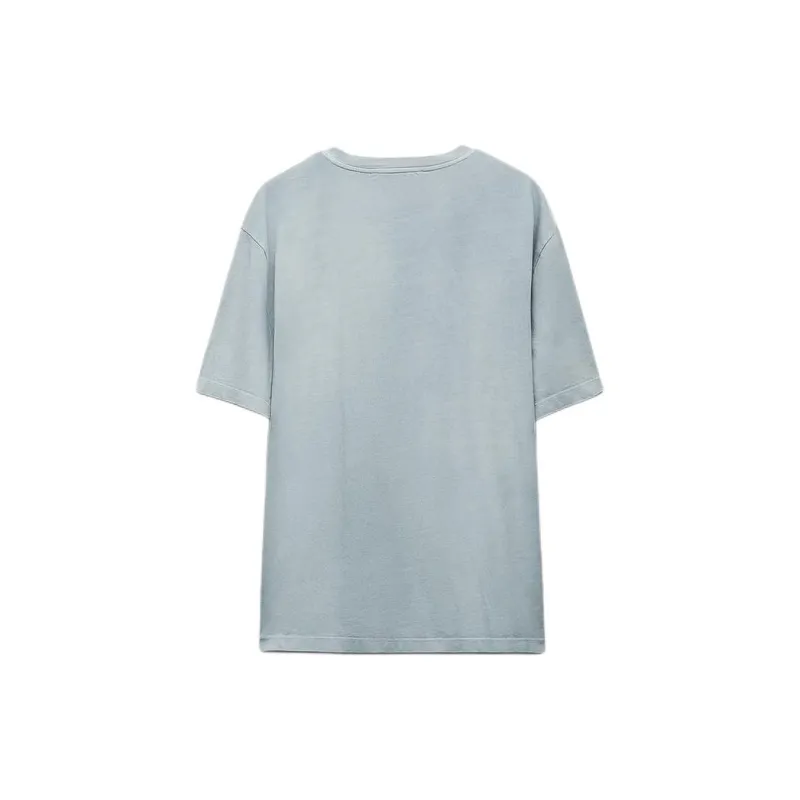 ZARA Drop Shoulder Sleeve T-Shirt Women's Dark Gray-1