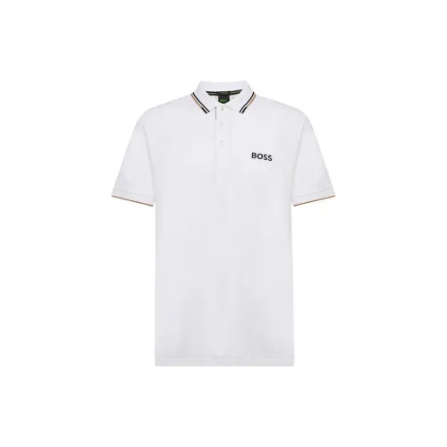 HUGO BOSS Polo Shirts Men White