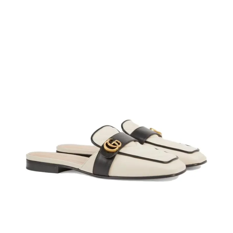 GUCCI Slip Resistant Closed Toe Slippers Women's White-2