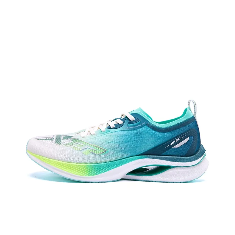 XTEP Cushioning Abrasion Resistant Lightweight Low Top Casual Running Shoes Men's White Green-0