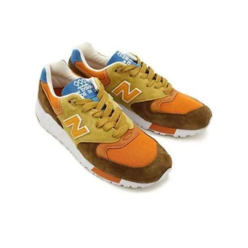 New Balance X J.Crew 999 'Brown Orange White'-2