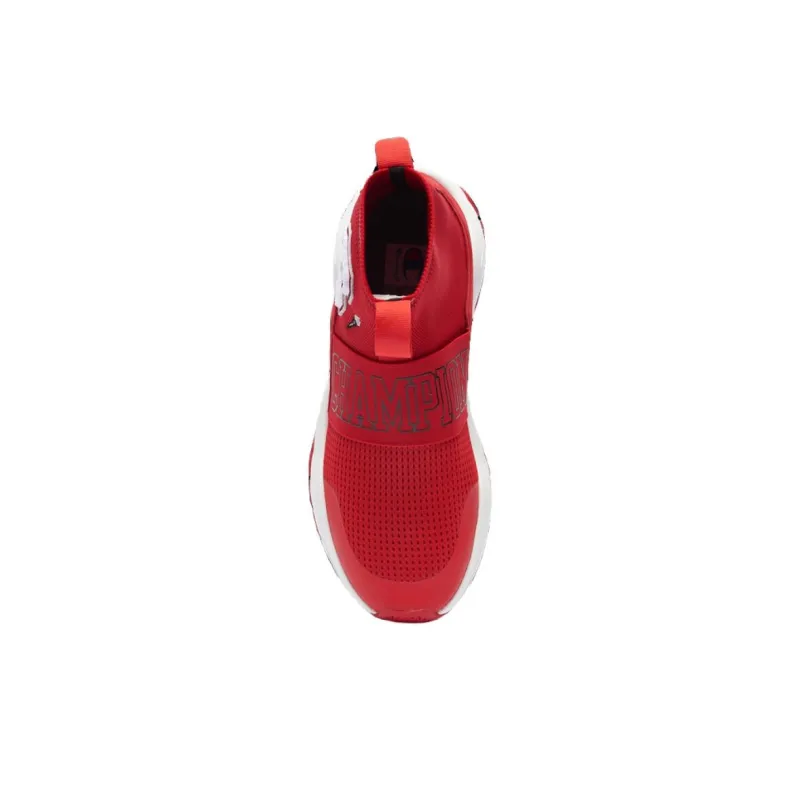 Champion Rally Pro Collegiate Cushioning Wear-Resistant High-Top Casual Shoes Men's Red White-2