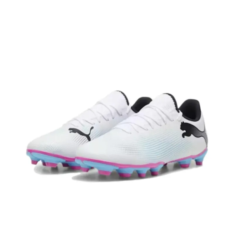 PUMA Future 7 Play FG/AG 'White Black Pink'-2