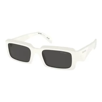 PRADA Rectangular Sunglasses Men's White