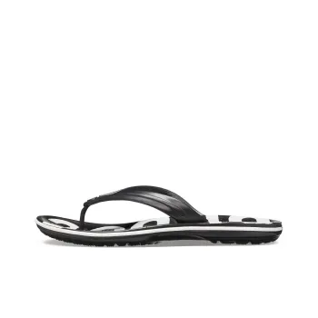 Crocs Crocband Printed Flip Flip Flops Black White