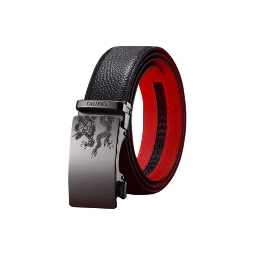 CARTELO Top Grain Cow Leather Belts Men's Width 3.5CM