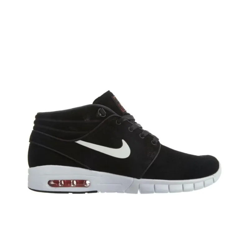 Nike Sb Stefan Janoski Max Mid L Black White University Red-1