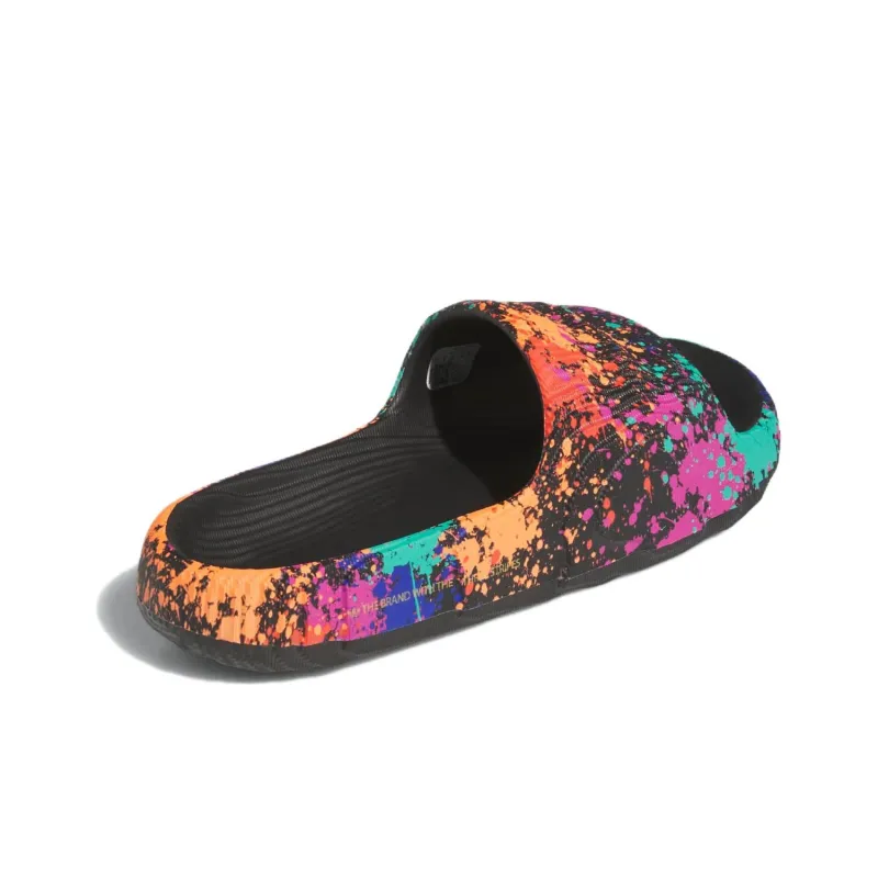 Adidas Adilette 22 Slides Core Black Semi Solar Yellow-3