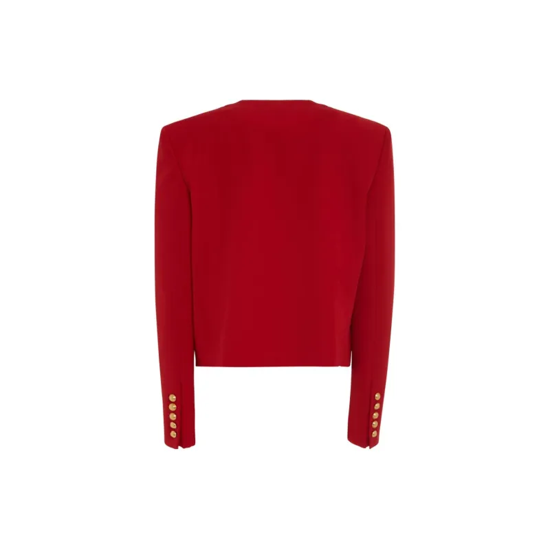 BALMAIN Jackets Coats Women's Red-1
