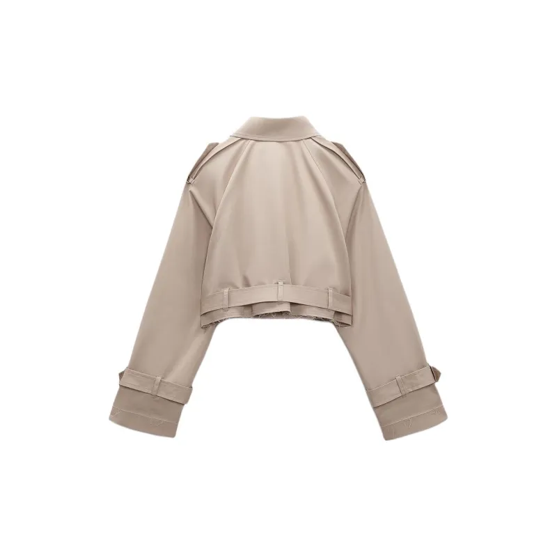 ZARA Trench Coats Women's Beige-1