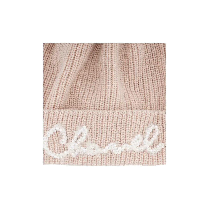 CHANEL Wool Beanies Women's Milk Tea Beige-2