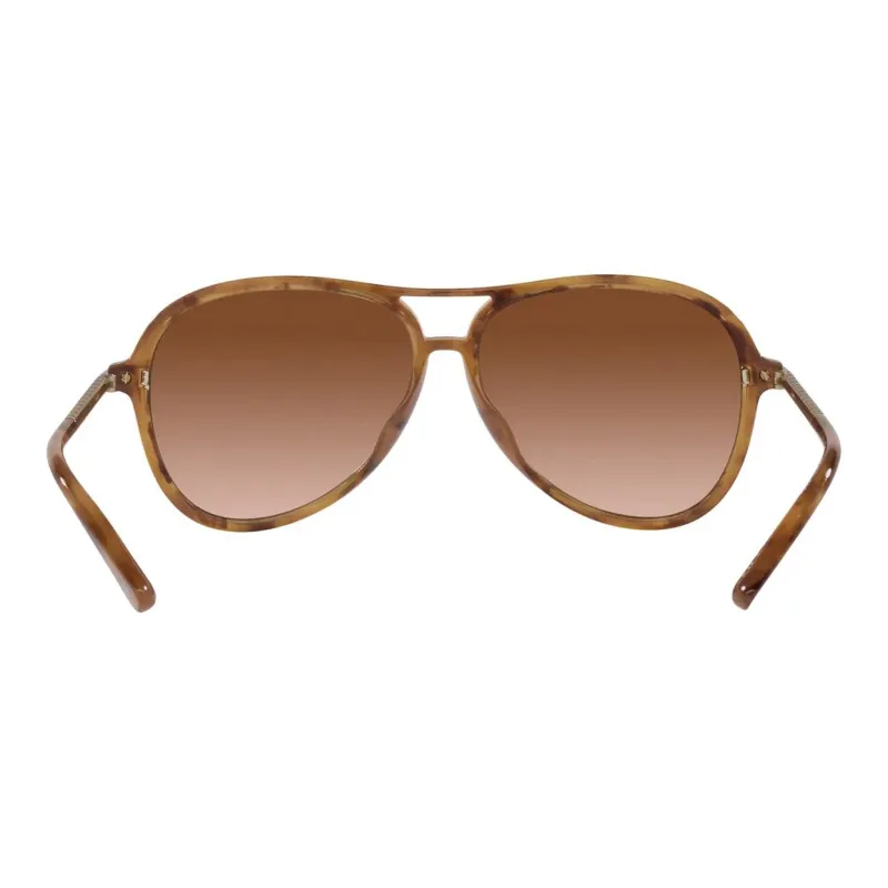 MICHAEL KORS Plastic Aviator Sunglasses Women's Brown-4