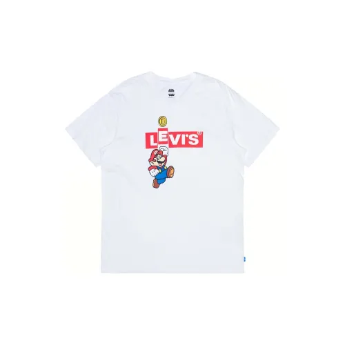Levis x SUPER MARIO Men’s Printing Tee White Male T-shirt