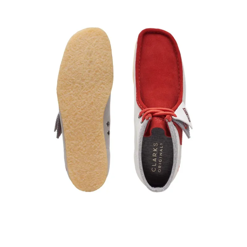 Clarks Originals Wallabee Boot Vcy Red Grey-3