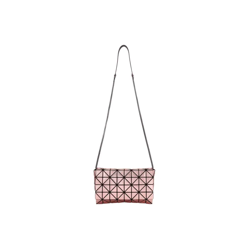 ISSEY MIYAKE PLATINUM COFFRET Polyurethane Crossbody Bag Shoulder Bag Women's Rose Pink-1