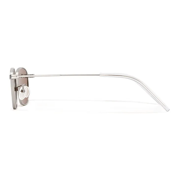 BERTHA Titanium Alloy Rectangular Sunglasses Unisex Gold/Silver-10