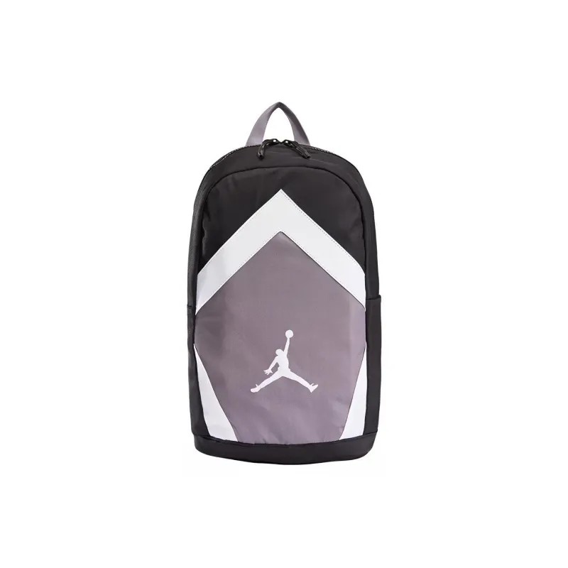 Jordan Polyester Backpack Unisex Black/Gray/White-0